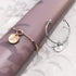 Fancy Alphabet Letter Initial Bangle in Rose Gold -A